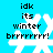 Pixelated white snowflake on bright cyan background with black text reading 'idk its winter brrrrrrr!' in four identical