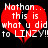 Red broken heart with white text over black background, two identical copies side-by-side.