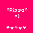 Pixelated icon with pink background showing *Rissa* text, smiley face, and heart symbols in two states.