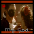 Pixelated image of two people with a red heart in top-left corner, showing text changes from "My God" to "Who is this man?" across frames.