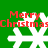 Green background with four white snowflakes and red 'Merry Christmas' text repeated across the image.