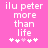 Pink background with white pixelated text reading 'ilu peter more than life' and a of five white and pink heart symbols below