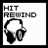 Four black-and-white pixelated headphone icons with text overlays arranged in a , each displaying distinct phrases and partial heart symbol