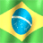 Static pixelated icon featuring a blue sphere with white streaks inside a yellow diamond shape on green background.
