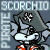 Pixelated cartoon character with gray tricorn hat, white mustache, and red-and-white striped shirt appears in repeated pattern