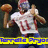 Pixelated figure in white jersey with red accents holds large brown trophy, standing on dark background with yellow and blue text banner below.
