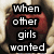 A four- shows a red apple held in hands, with text changing across to form the phrase "When other girls wanted princesses. I wanted to be a vampire."