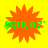 Four identical orange starburst shapes on a bright yellow background, each containing green pixelated text reading "SMR 07".