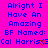 A static image with bright pink background and blue text repeating 'Alright I Have An Amazing BF Named: Cal Harris' across three , each containing the same repeated phrase. The rightmost has a gray rectangular overlay covering part of its bottom-right corner