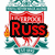 Liverpool FC crest with red liver bird, green banners, and 'You'll Never Walk Alone' text; one version has 'Russ' overlaid in black rectangle.
