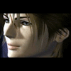 A character with brown hair and blue eyes appears in showing subtle facial expression changes against a black background