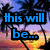 Beach sunset scene with palm trees and a heart drawn in sand, text changes from 'this will be...' to '"that" summer'