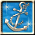 Two side-by-side pixelated anchor icons on blue backgrounds with light effects, one showing a brighter star-like glow in the upper left.