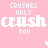 Pixelated text and heart symbols repeat across a pink background in a pattern