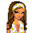 Pixel art contact sheet showing a cartoon woman in yellow-and-white polka-dot bikini with multiple poses and accessories, paired with stylized text reading "she wore an itsy teeny bitsy weeny yellow polka dot bikini!" on black background.
