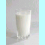 A pixelated image of a glass of milk next to the text "Got Milk?" in dark blue block letters on a white background with light blue vertical borders.