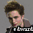 Six display characters from Twilight with text labels: Edward, Bella, Jacob, and New Moon. Each shows distinct poses and expressions