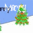 Pixelated holiday-themed icon with a green Christmas tree, brown trunk, and orange star on top against blue sky background.