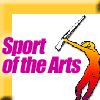 Static buddy icon featuring a stylized figure holding a baton with text "Sport of the Arts" on a white background bordered by yellow.