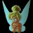 Pixelated icon of a winged figure with blonde hair in an updo, arms raised against black background, next to green with white text "jenna"