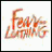 A static image split into two sections: a pixelated orange-brown text on white background and green cursive text on dark green background.
