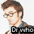 Pixelated image of a person with brown hair and glasses holding a microphone, arranged in a with text overlays