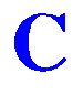 Four blue capital C characters arranged in a on a light gray background, each with distinct pixelated edges and varying stroke thicknesses