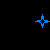 Pixelated blue text 'Dream On' with star and plus symbols on black background, transitioning through color variations of the letters.