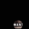 A collection of small circular and rectangular images featuring a person with brown hair, some displaying text overlays like 'WANTED' or partial words.
