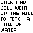 Pixelated text narrative with red 'the end' in lower-right, black text on white background, gray rectangle at bottom right.