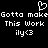 Pixelated white text and symbols on black background with repeated phrases and heart-like icon above text.