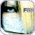 A pixelated close-up of a person with light brown hair and blue eyes, wearing a white mask covering the lower face, with 'FAN' text overlaid on the right side.