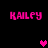 Pixelated pink text 'KAILFY' appears in four corners of a black background with two pixel hearts, one bright pink and one dark purple.