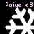 White snowflake-shaped icons with varying branch patterns on a black background, each labeled "Poige <3" in pink text above and below.