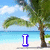 A beach scene with palm trees and blue sky transitions through text changes from 'I Think Im' to 'Im Heavin!' in bold white letters.