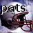 Silver football helmet with red facemask and black panther logo, showing text "pats" on left side in first frame.