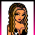 Pixel art contact sheet showing five frames of an animated icon with a woman in black lingerie, bikini, and high heels holding a Playboy box, plus text reading "Playboy material".