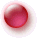 Two circular pixelated icons with gradient fills, one red-toned on the left and purple-toned on the right, both bordered by white halos against a gray background.