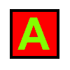 A sequence of animated icons showing a red 'A' in various shapes transitioning to blue 'B's and green 'C's with swirling motion effects.