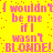 Yellow background with pink pixelated text repeating 'I wouldn't be me if I wasn't BLONDE!' in a pattern, scattered red dots