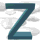 six stylized Z letters with varying opacity and color gradients over a cloud-patterned background