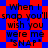 Red and blue pixelated background with repeated black text reading "When I snap you'll wish you were me 'SNAP'" in a pattern