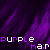 Purple gradient background with pixelated text reading 'purple hair' in white and purple letters, animated to alternate between two color states.