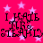 A static image with a bright pink background covered in light purple stars, displaying the text "I HATE THE STEAL" in black pixelated letters.