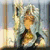 Pixelated anime-style character with white hair and gold necklace in multiple poses showing different clothing, expressions, and background elements.