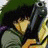 Static 48x48 pixel icon depicting a stylized character with dark hair and yellow/orange accents against a green background, rendered in low-resolution pixel art style.