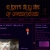 Pixelated static image showing a dark interface with brown text blocks at top, purple UI elements, and a small central figure with reddish hair and light clothing.