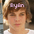 Pixelated portrait of a person with light brown hair wearing a white shirt, with pink text reading "RyAn" overlaid on the forehead.