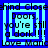 Blue and cyan pixelated text message in a with repeated phrases