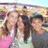 Three figures in a group pose with blurred facial features, wearing varied clothing against a bright background.